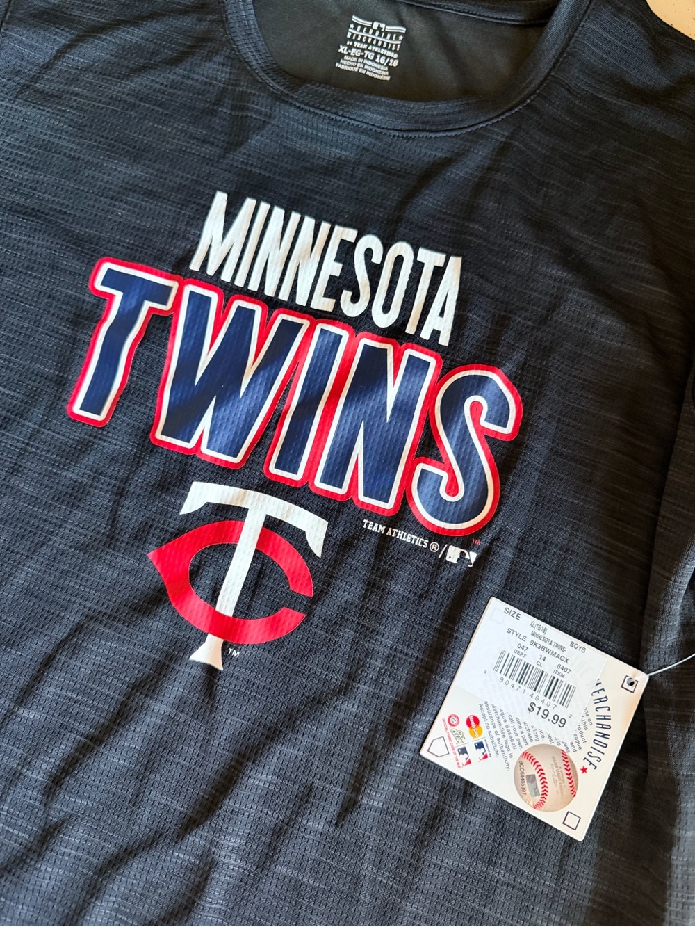 Genuine Merchandise Navy Minnesota Twins Short Sleeve Tee